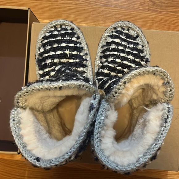 Mou Black and Cream Knitted Winter Boots - Picture 12 of 15